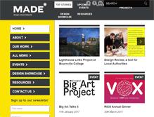 Tablet Screenshot of made.org.uk