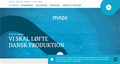 Desktop Screenshot of made.dk