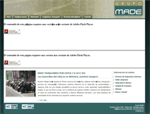 Tablet Screenshot of made.cl